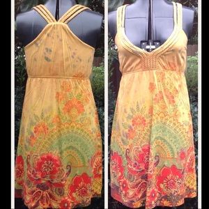 Licorice Racerback Bali Inspired Flower Sundress